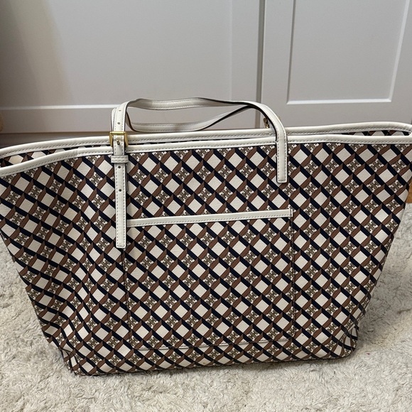 Tory Burch Geo Logo Top Zip Tote - Picture 2 of 8